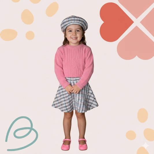 Set 2 pieces with a beret