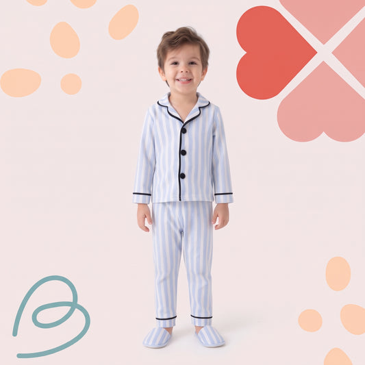 Cotton pajama with slippers