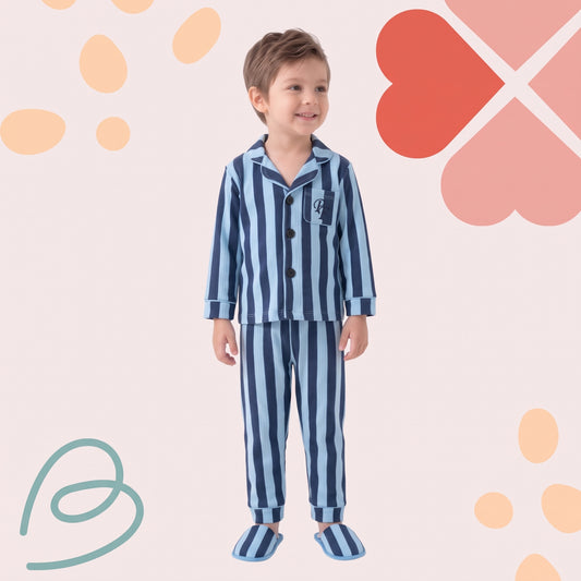 Cotton pajama with slippers