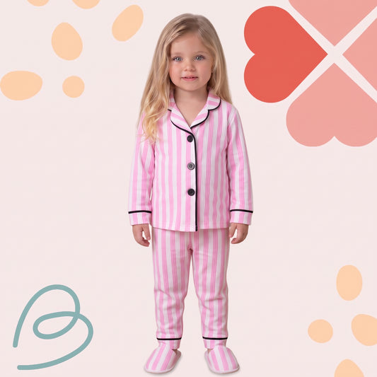 Cotton pajama with slippers