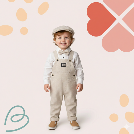 Salopette 2 pieces with a beret