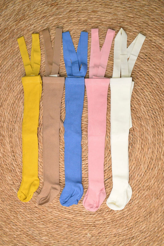 Baby legging with suspender