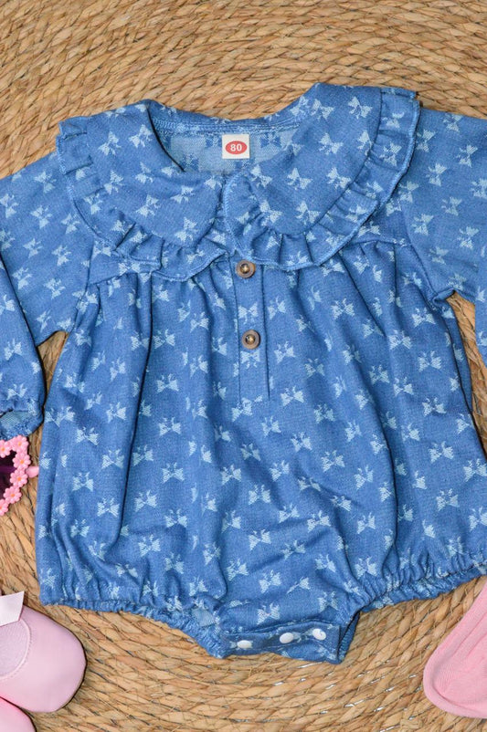 Denim romper