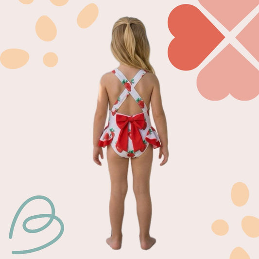 One piece strawberry swimsuit