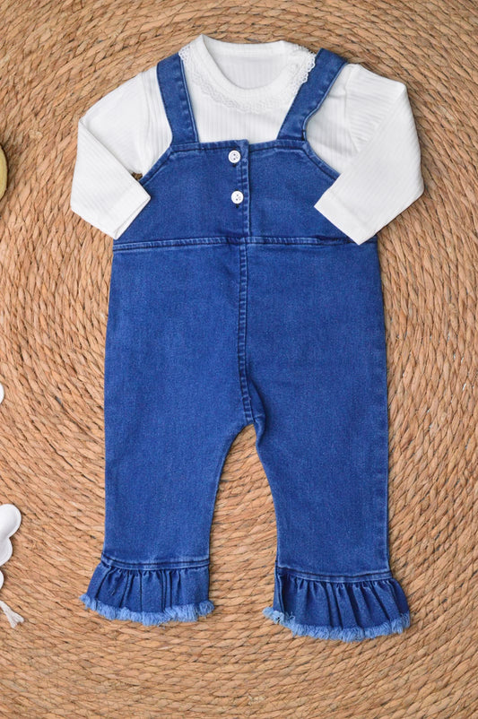 2 Pieces denim overall