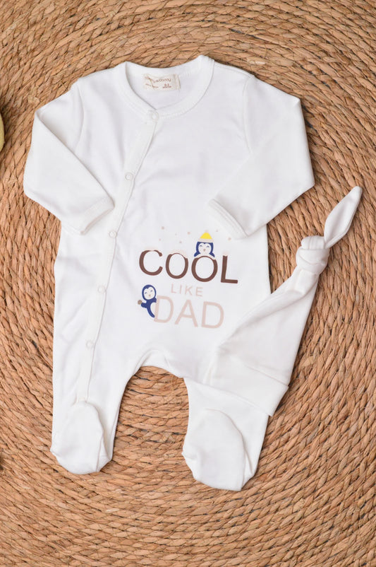 Cotton overall with hat