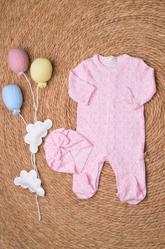 Cotton overall with hat