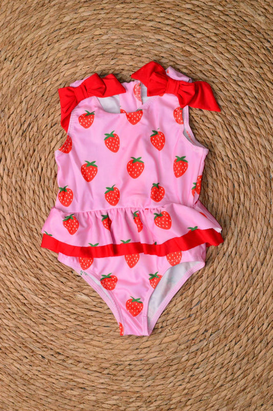 One piece strawberry swimsuit