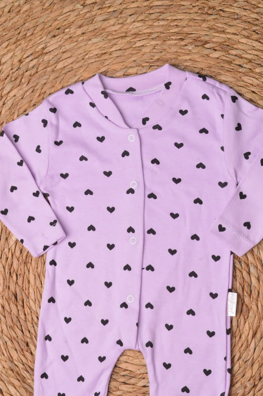 Hearts baby overall
