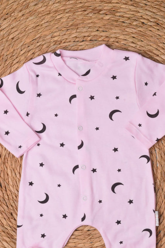 Moon & stars baby overall
