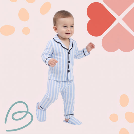 Cotton pajama with slippers