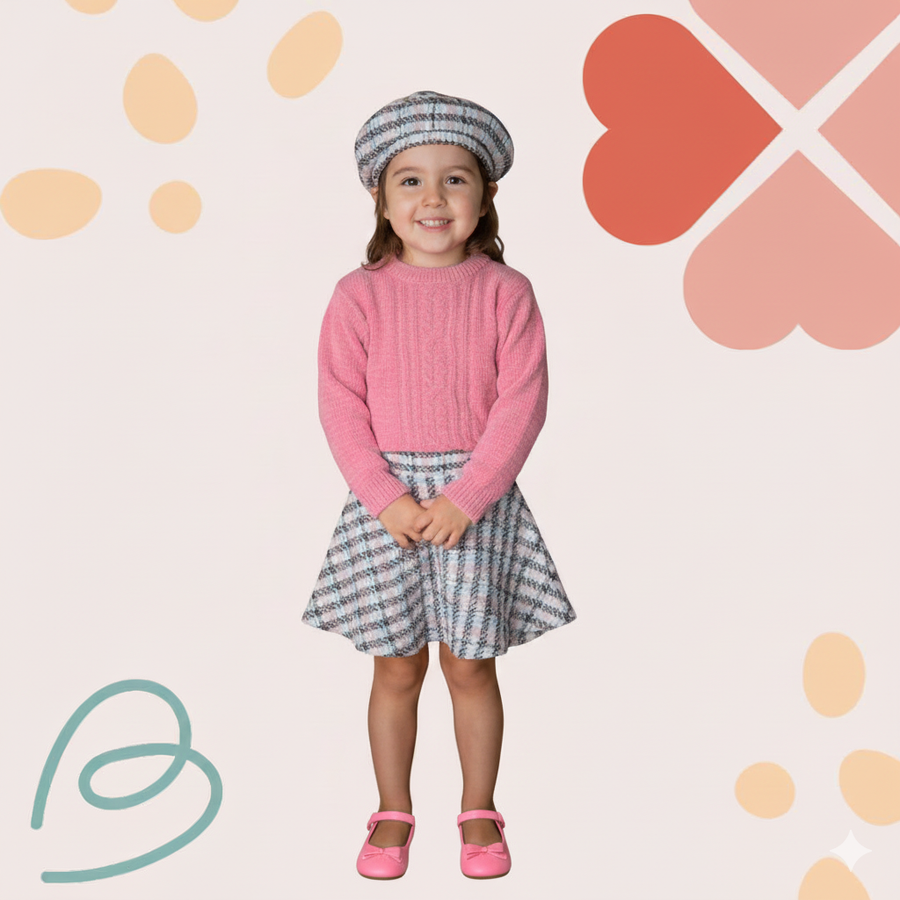 Set 2 pieces with a beret