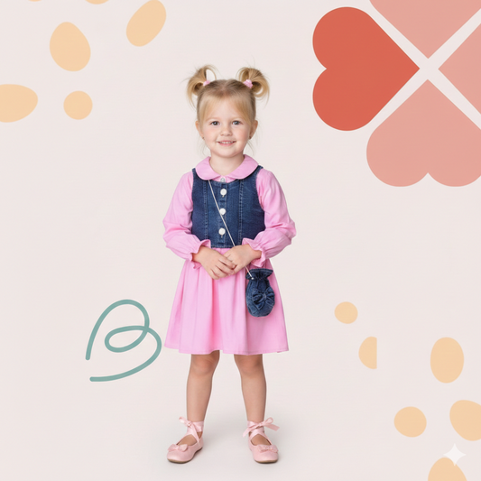 Dress 2 pieces with a bag