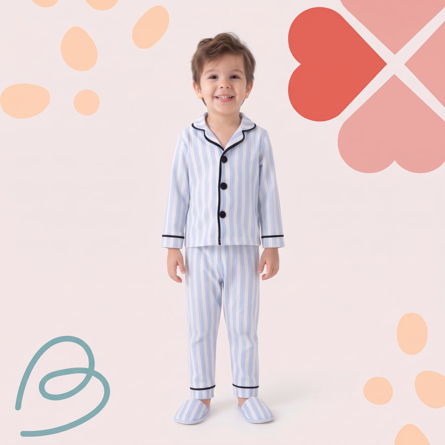 Cotton pajama with slippers