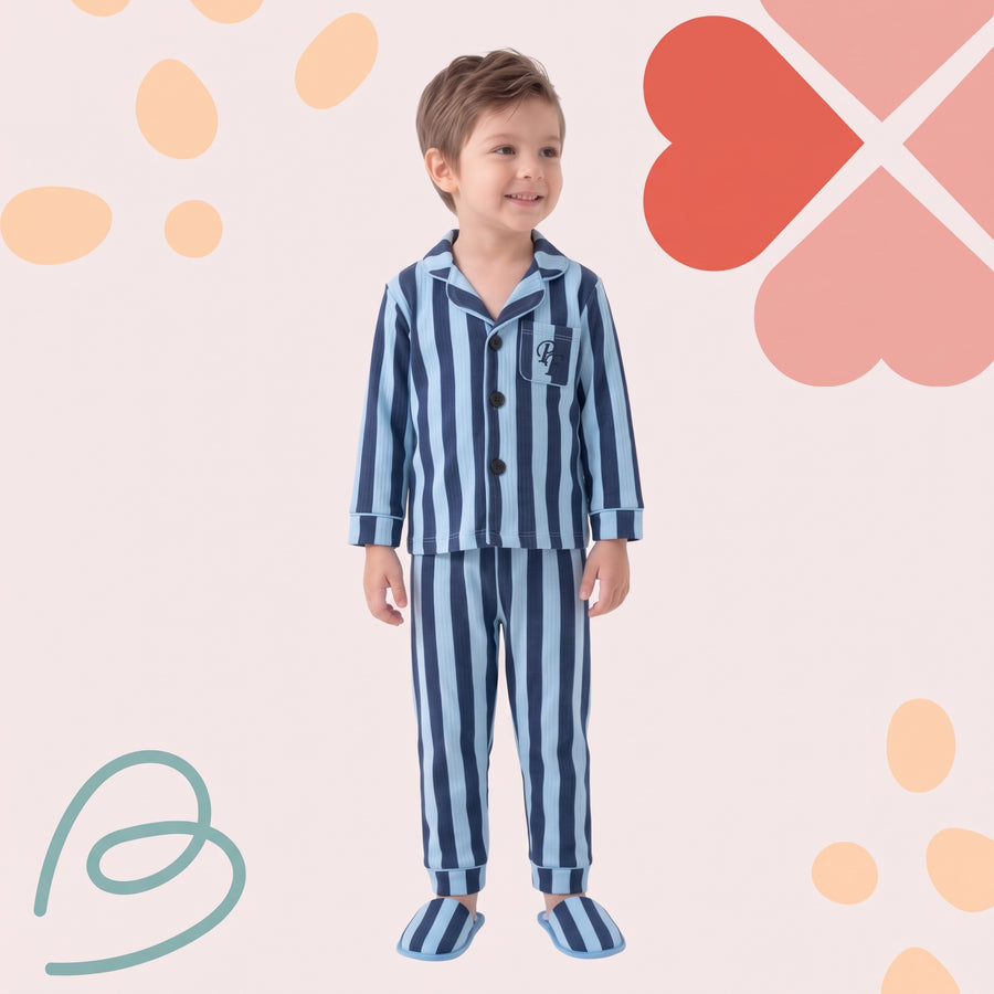 Cotton pajama with slippers