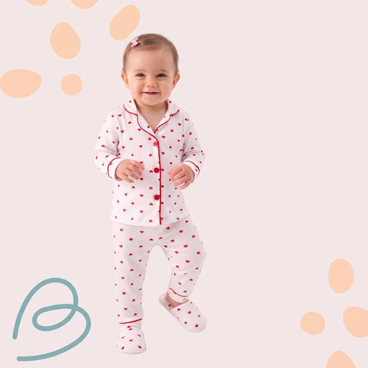 Cotton pajama with slippers