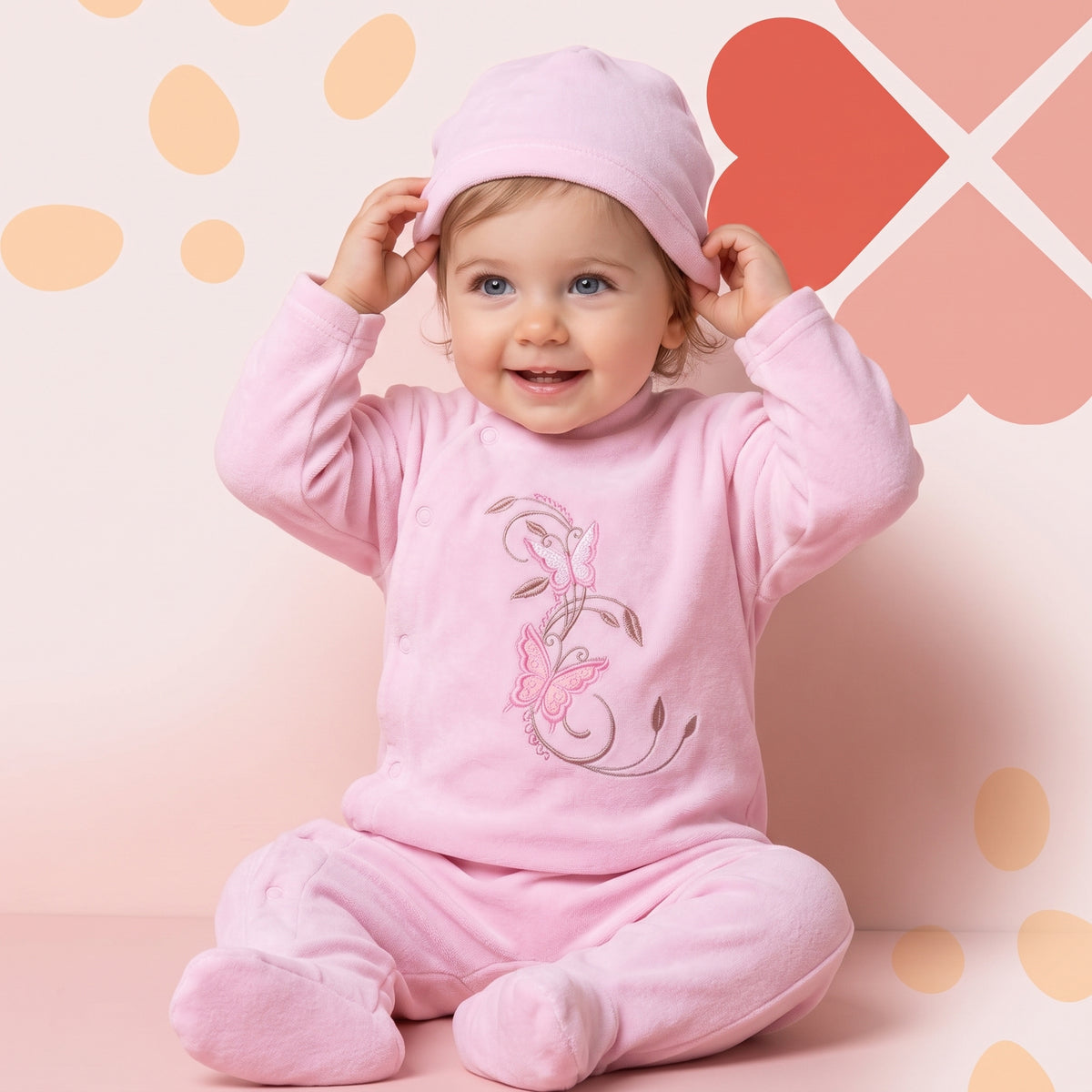 Velvet overall with a beanie, photo 9