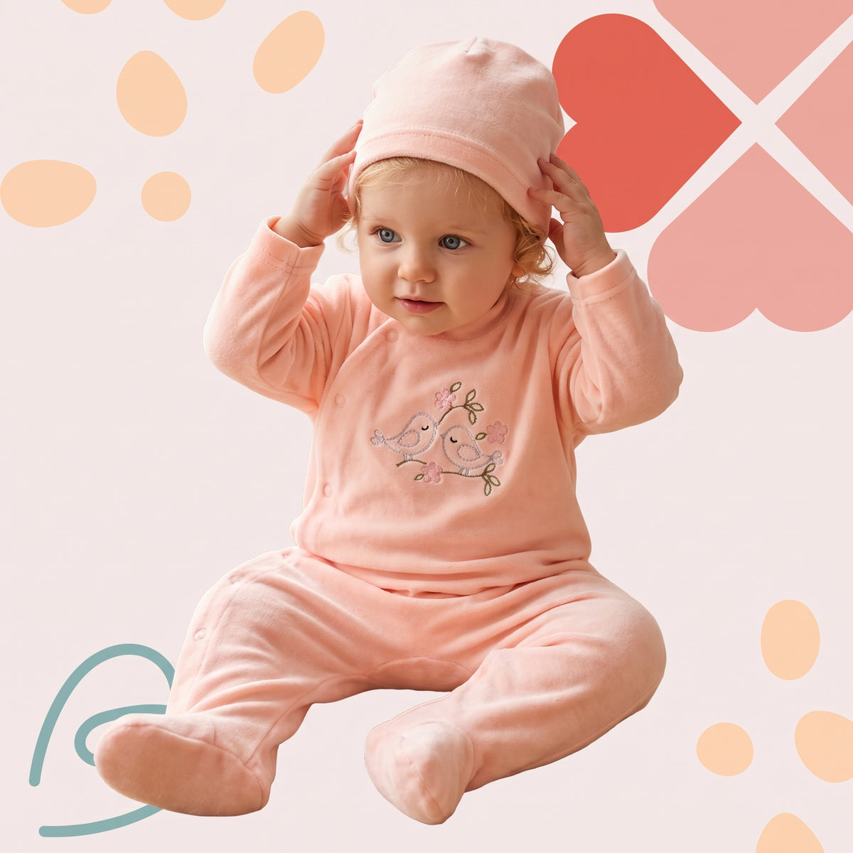 Velvet overall with a beanie, photo 5