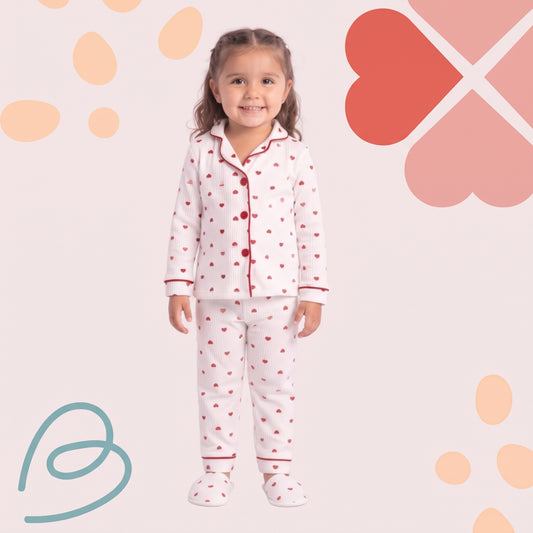 Cotton pajama with slippers