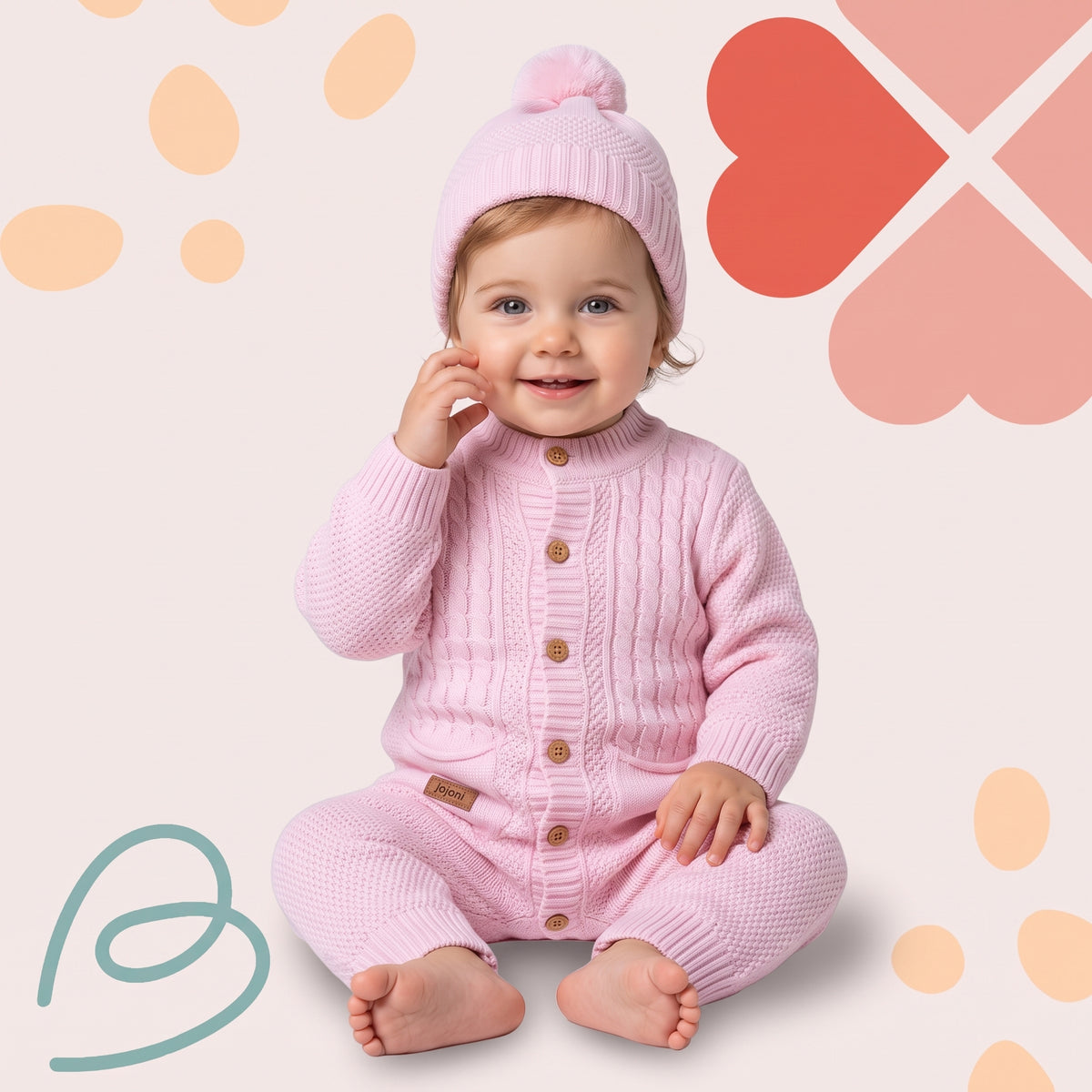 Wool overall with a beanie, photo 9