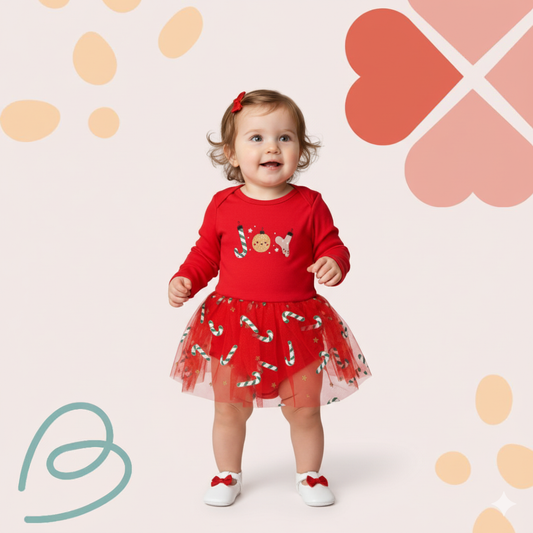 Christmas fleeced romper