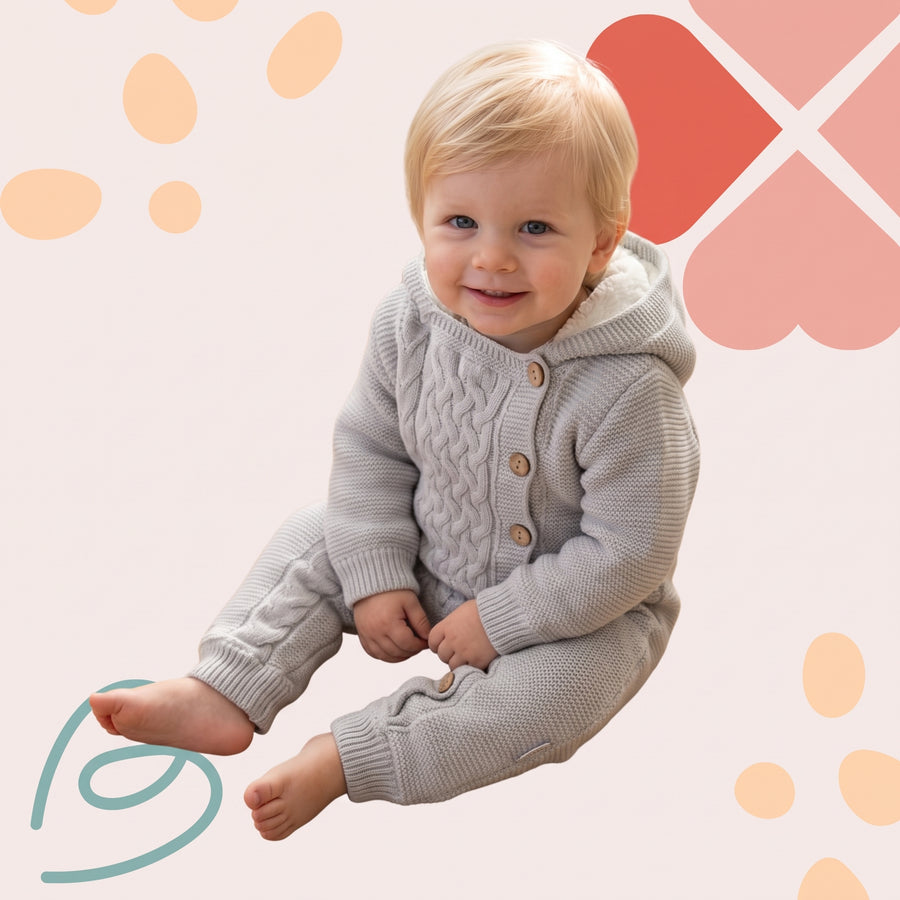 Wool fleeced overall