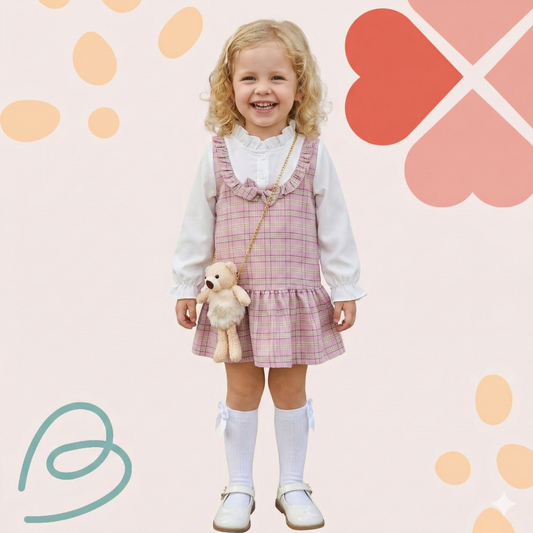 Dress with a bag and socks