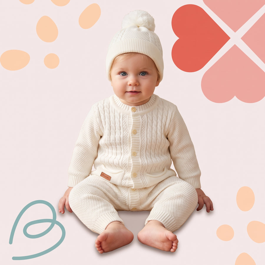 Wool overall with a beanie