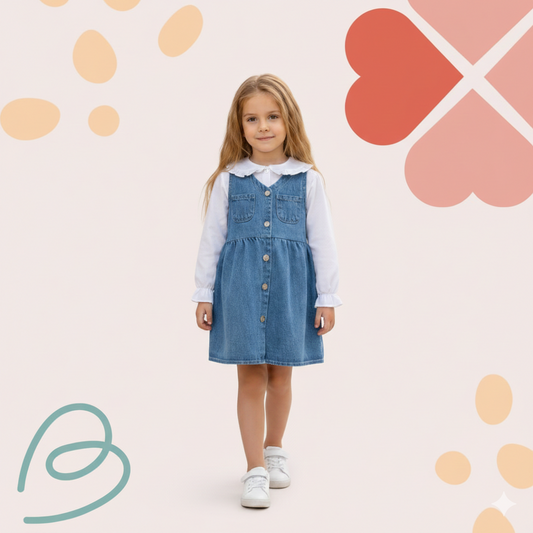 Denim dress 2 pieces