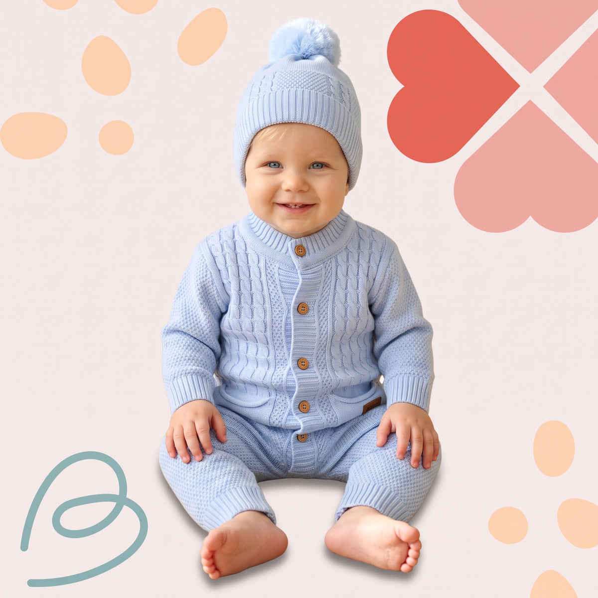 Wool overall with a beanie, photo 13