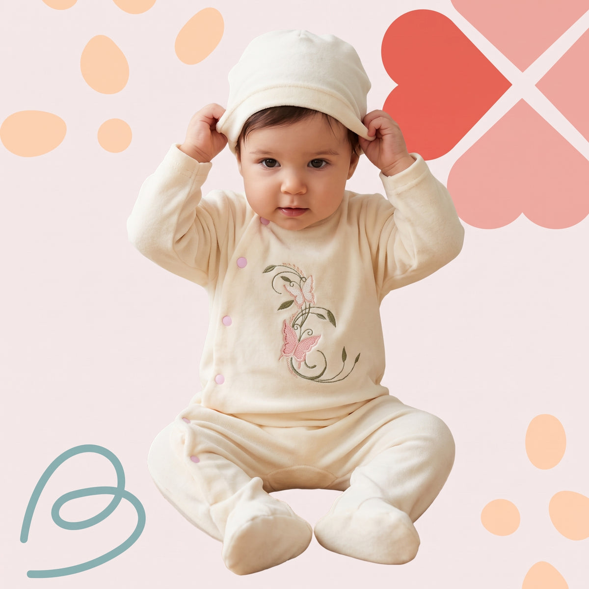 Velvet overall with a beanie, photo 7