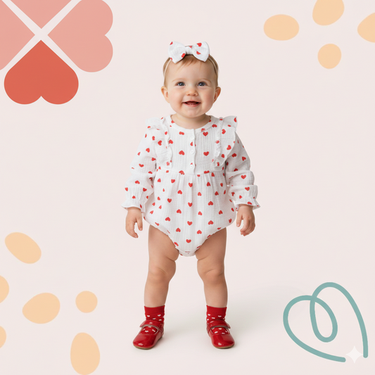 Romper with a headband