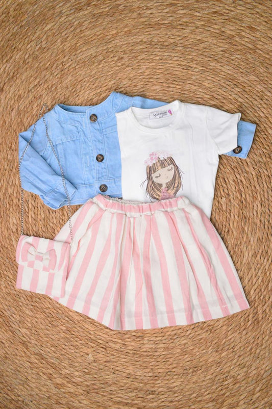 Set 3 pieces with a handbag