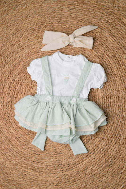 Romper set 2 pieces with a headband