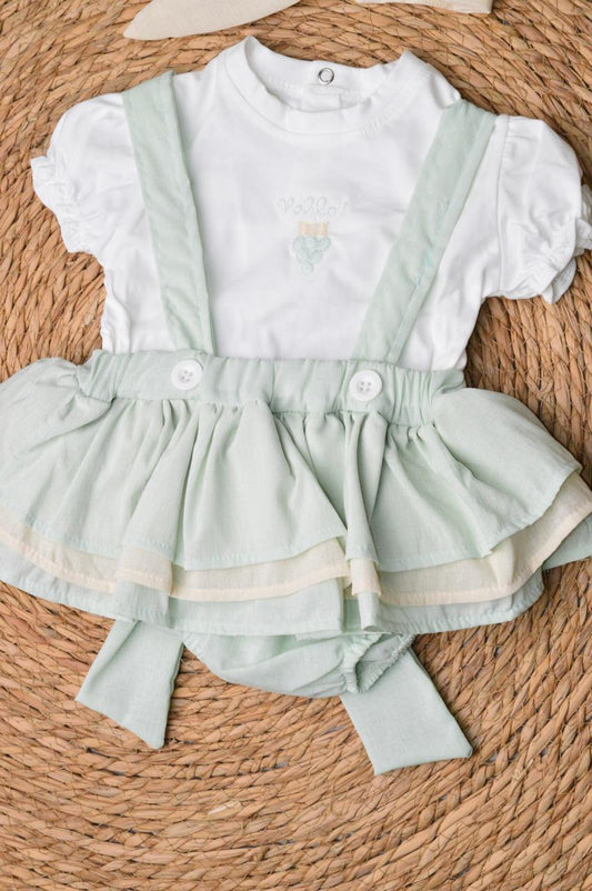 Romper set 2 pieces with a headband