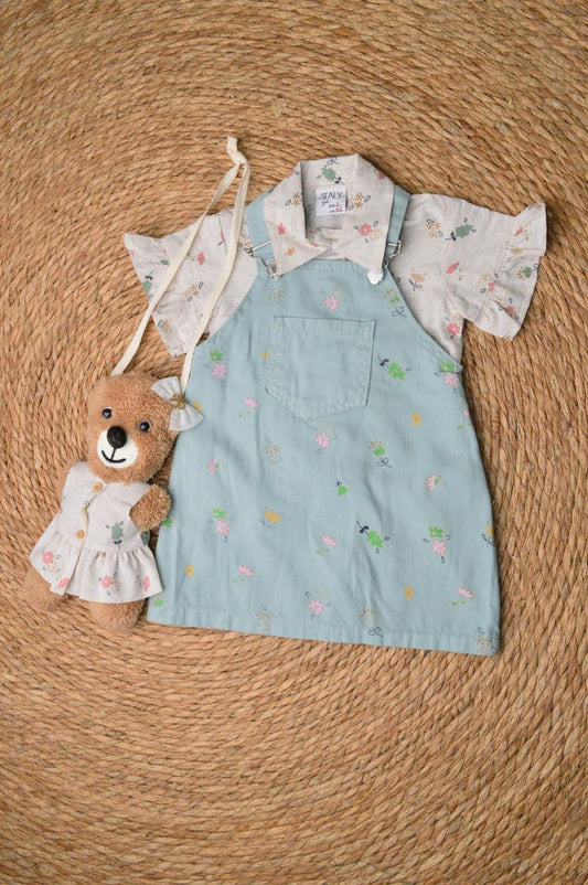 Salopette 2 pieces with a bag