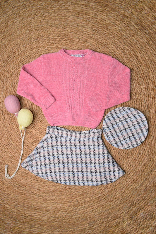 Set 2 pieces with a beret