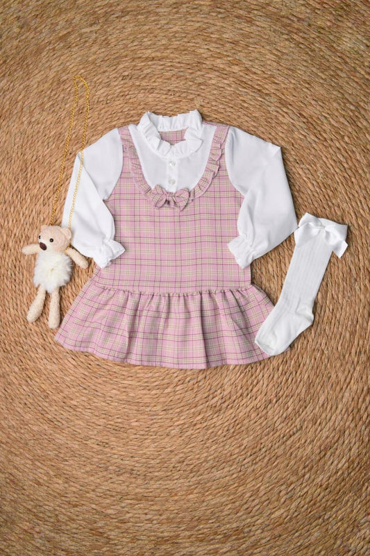 Dress with a bag and socks