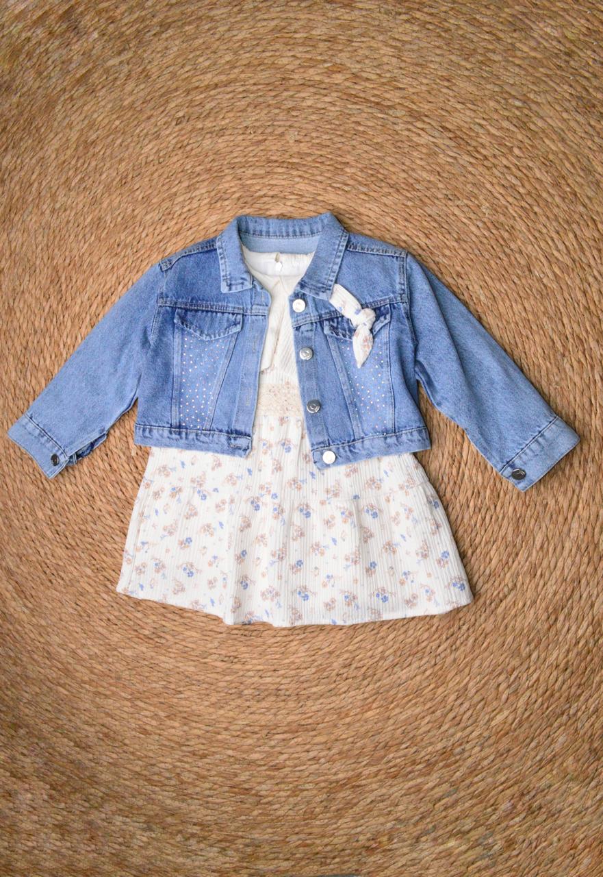 Dress with denim jacket, photo 3
