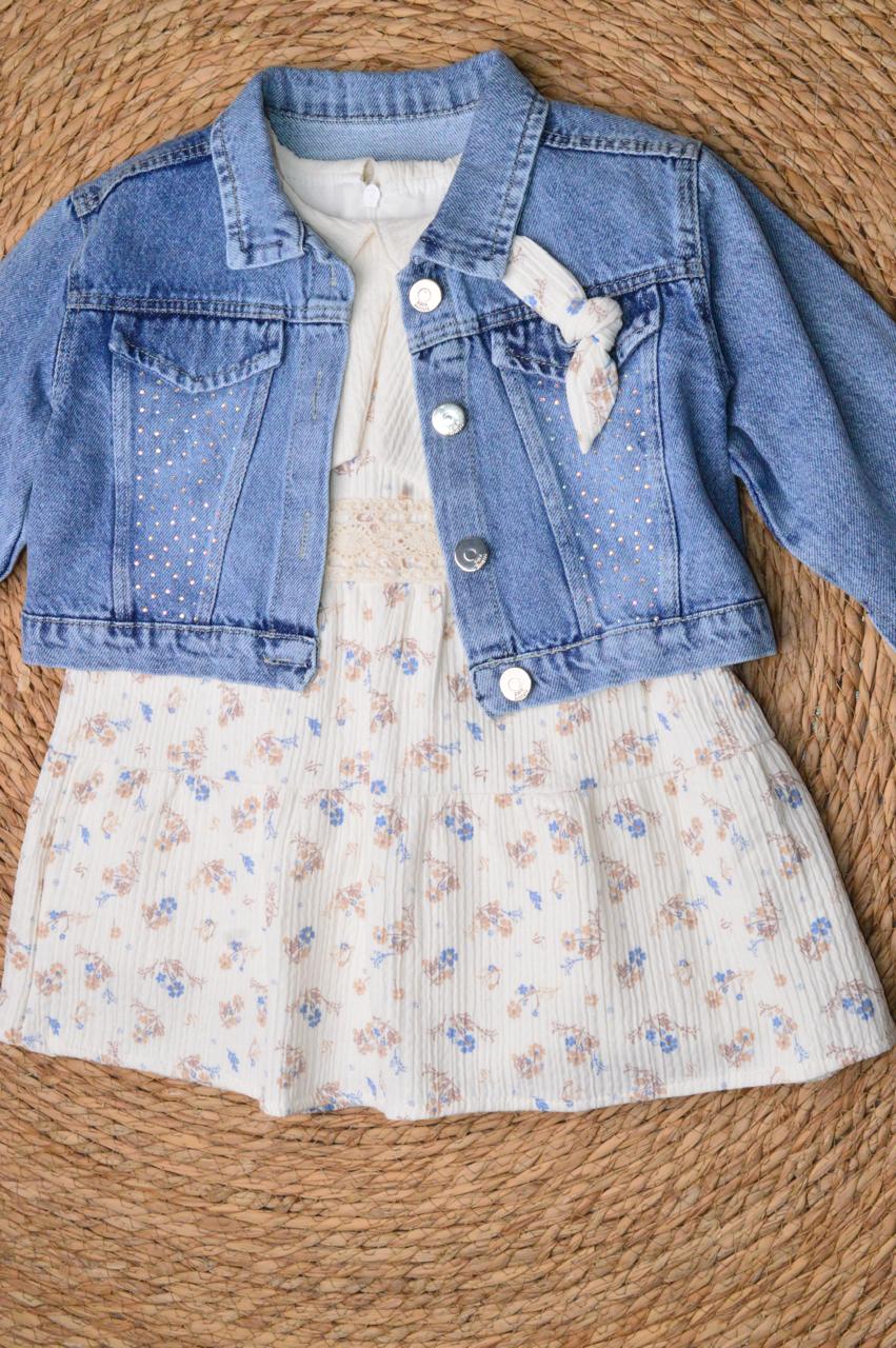 Dress with denim jacket, photo 4