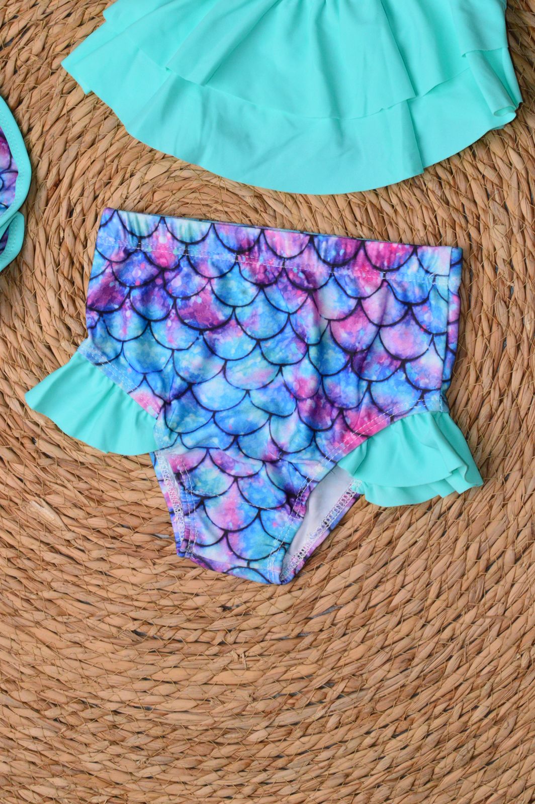 2 pieces mermaid swimsuit with a sun hat, photo 9
