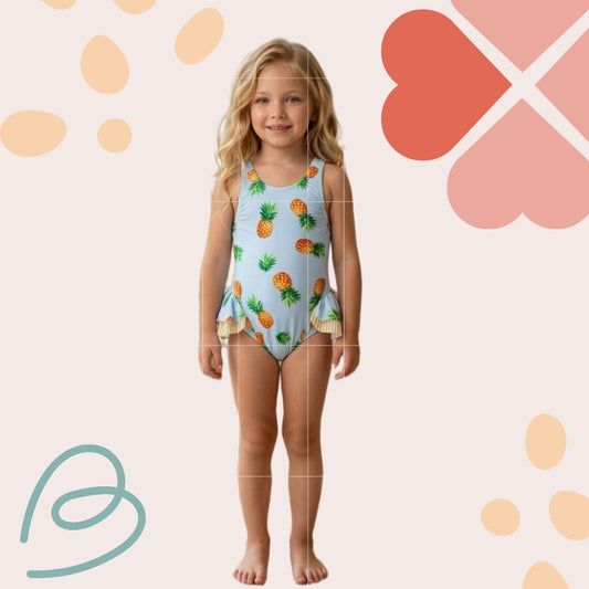 One piece pineapple swimsuit
