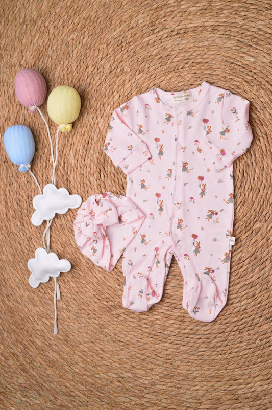 Cotton overall with hat