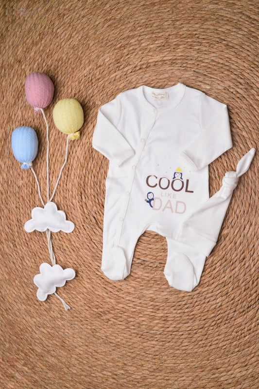 Cotton overall with hat