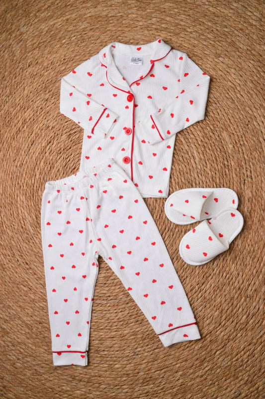 Cotton pajama with slippers