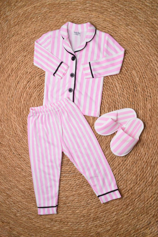 Cotton pajama with slippers