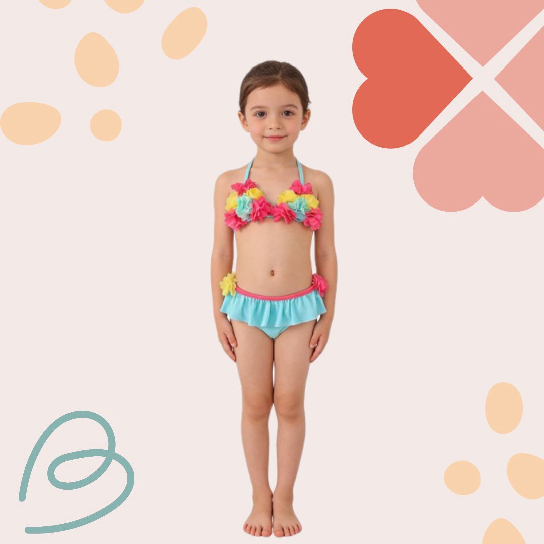 2 pieces swimsuit with sun hat, photo 6