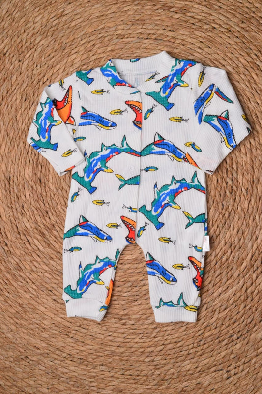 Shark baby overall