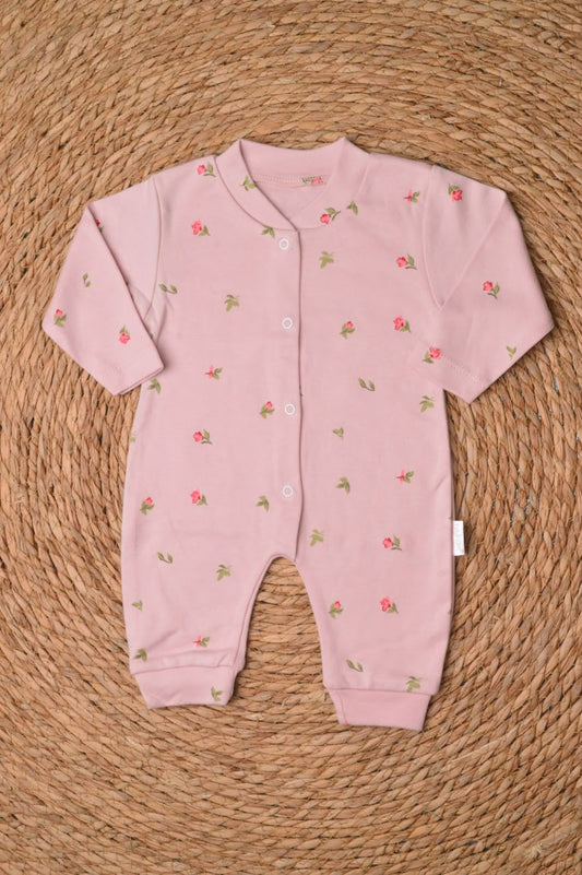 Floral baby overall