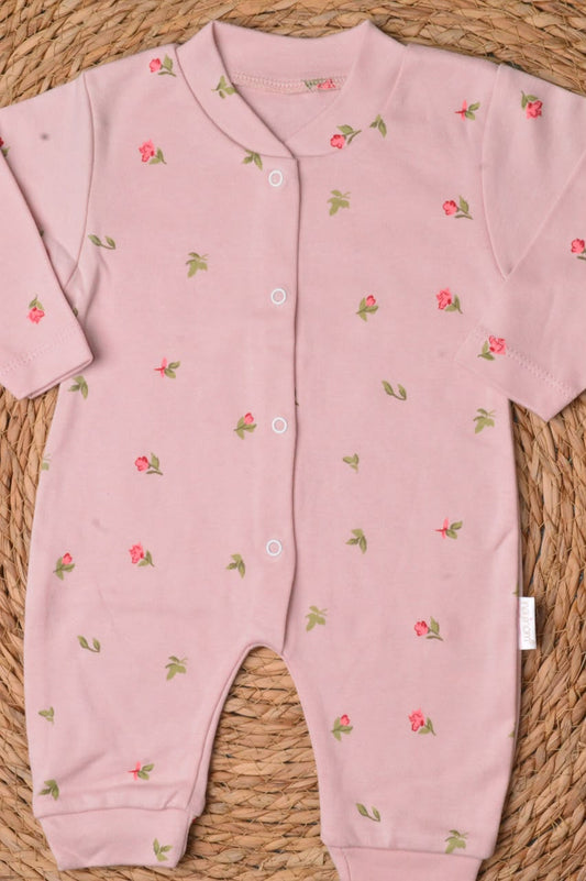 Floral baby overall